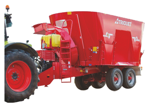 Two-auger-TMR-mixer-with-straw-blower-for-dairy-farmers